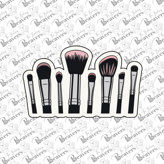 Multiple Makeup Brushes Cookie Cutter (recommend sizing up)