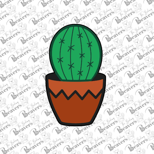 Round Cactus Cookie Cutter