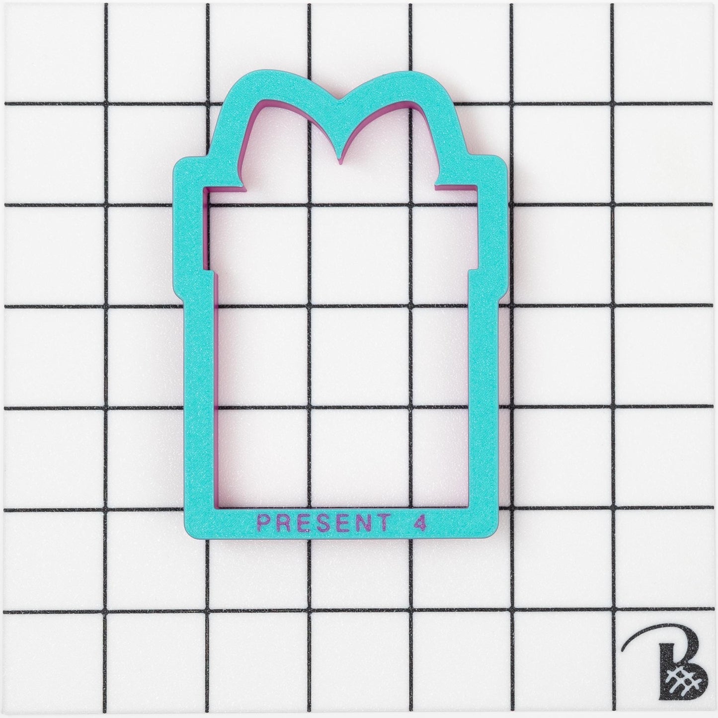 Tall Present Cookie Cutter | Christmas Present cookie cutter