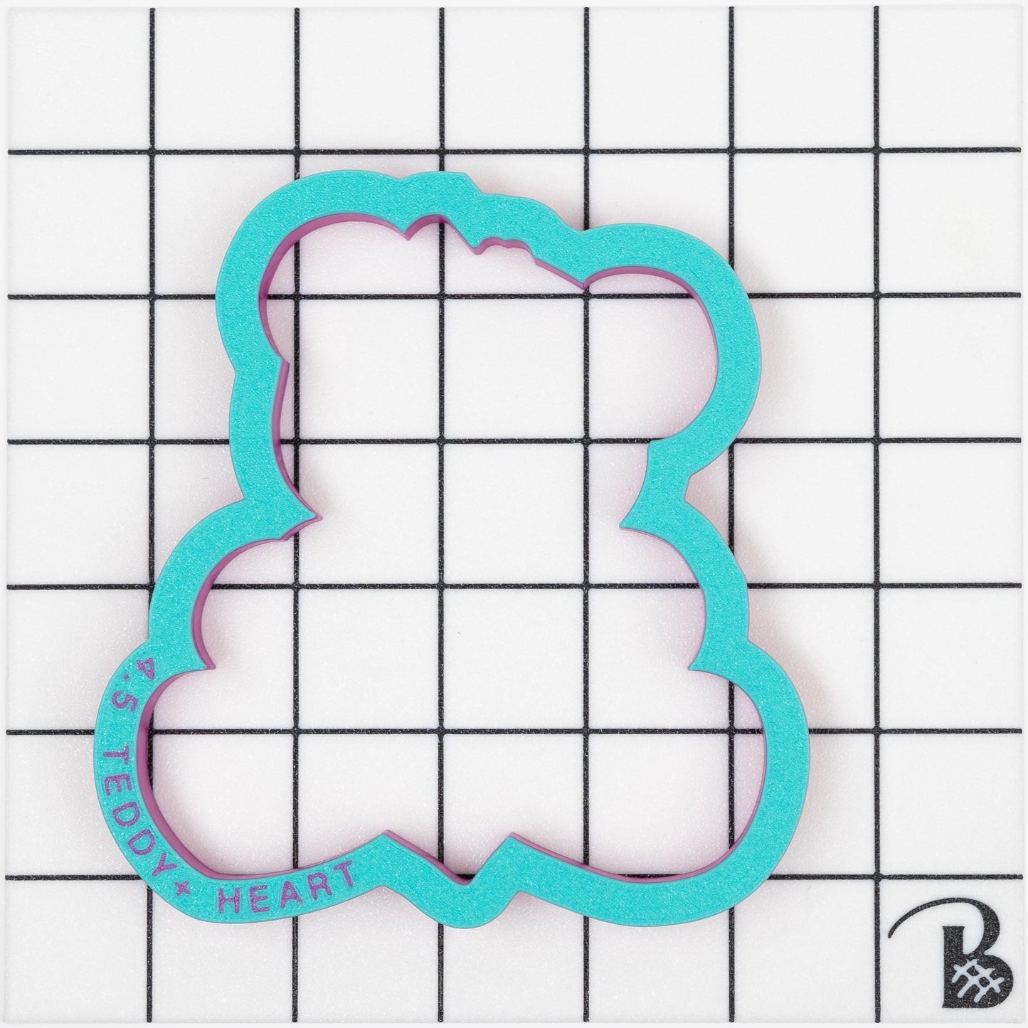 Love Teddy Bear with Heart Cookie Cutter