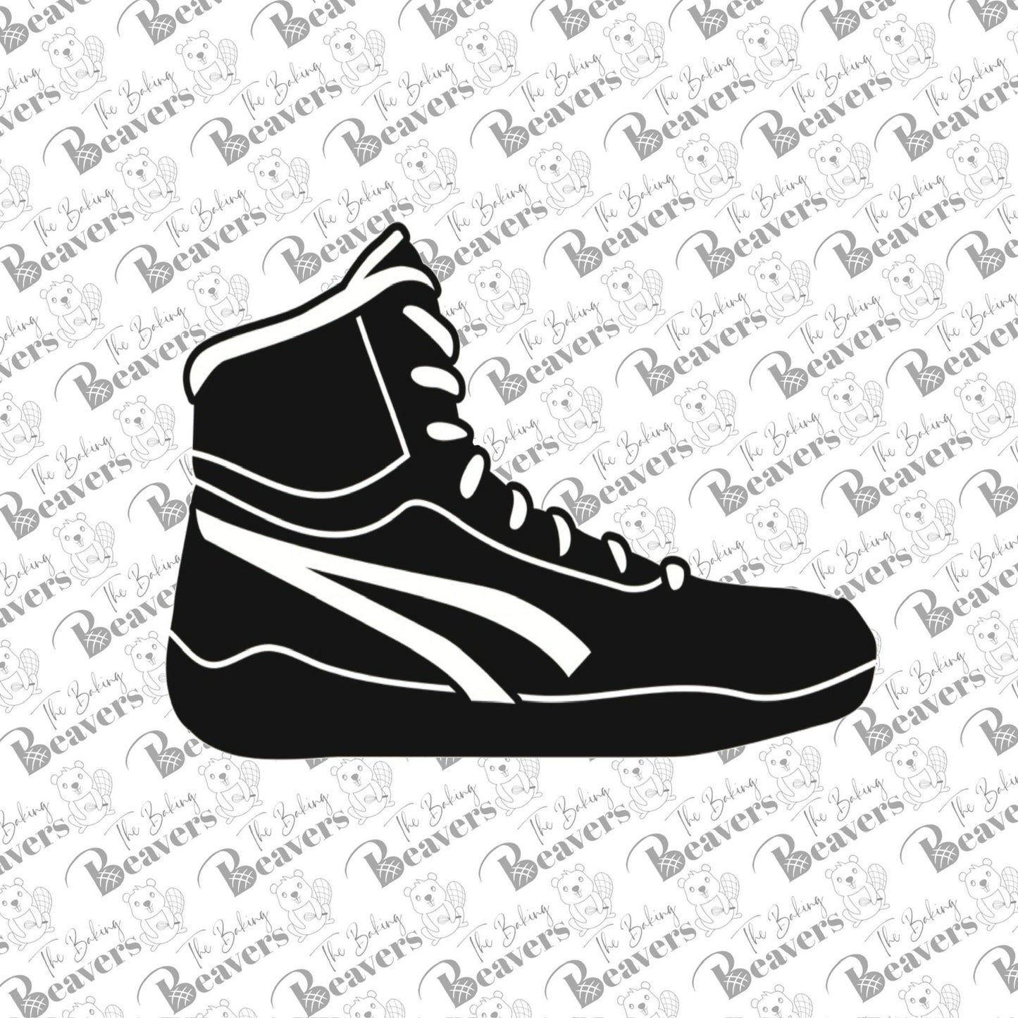 Wrestling Shoe Cookie Cutter (recommend sizing up)