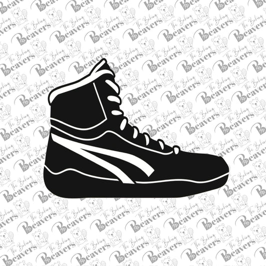 Wrestling Shoe Cookie Cutter (recommend sizing up)