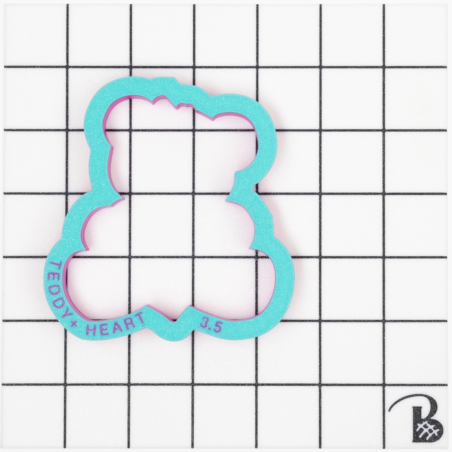 Love Teddy Bear with Heart Cookie Cutter
