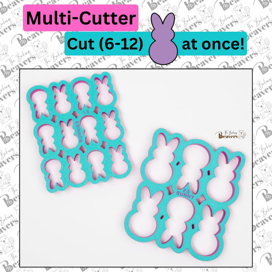 Easter Bunny Multi Cookie Cutter (Cuts 6 or 12 bunnies at Once)