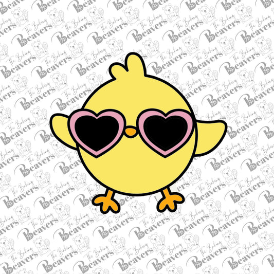 Chick with Sunglasses Cookie Cutter