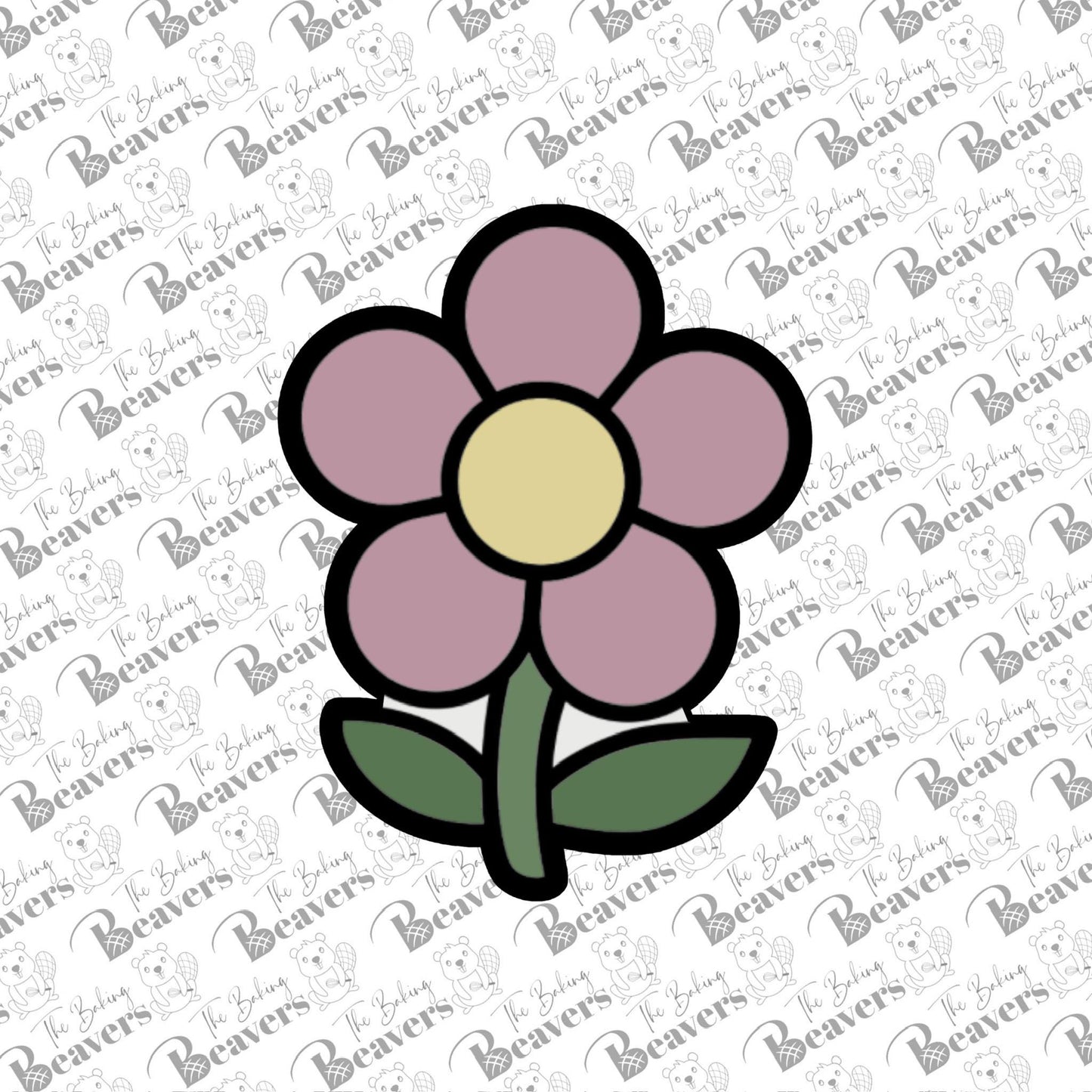 Flower/Daisy with Stem Cookie Cutter