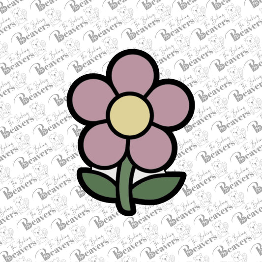 Flower/Daisy with Stem Cookie Cutter