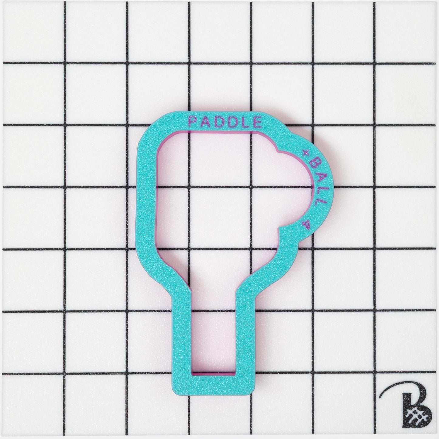 Pickle Ball Paddle and Ball Cookie Cutter (recommend sizing up)