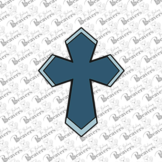 Pointed Cross Cookie Cutter (recommend sizing up)
