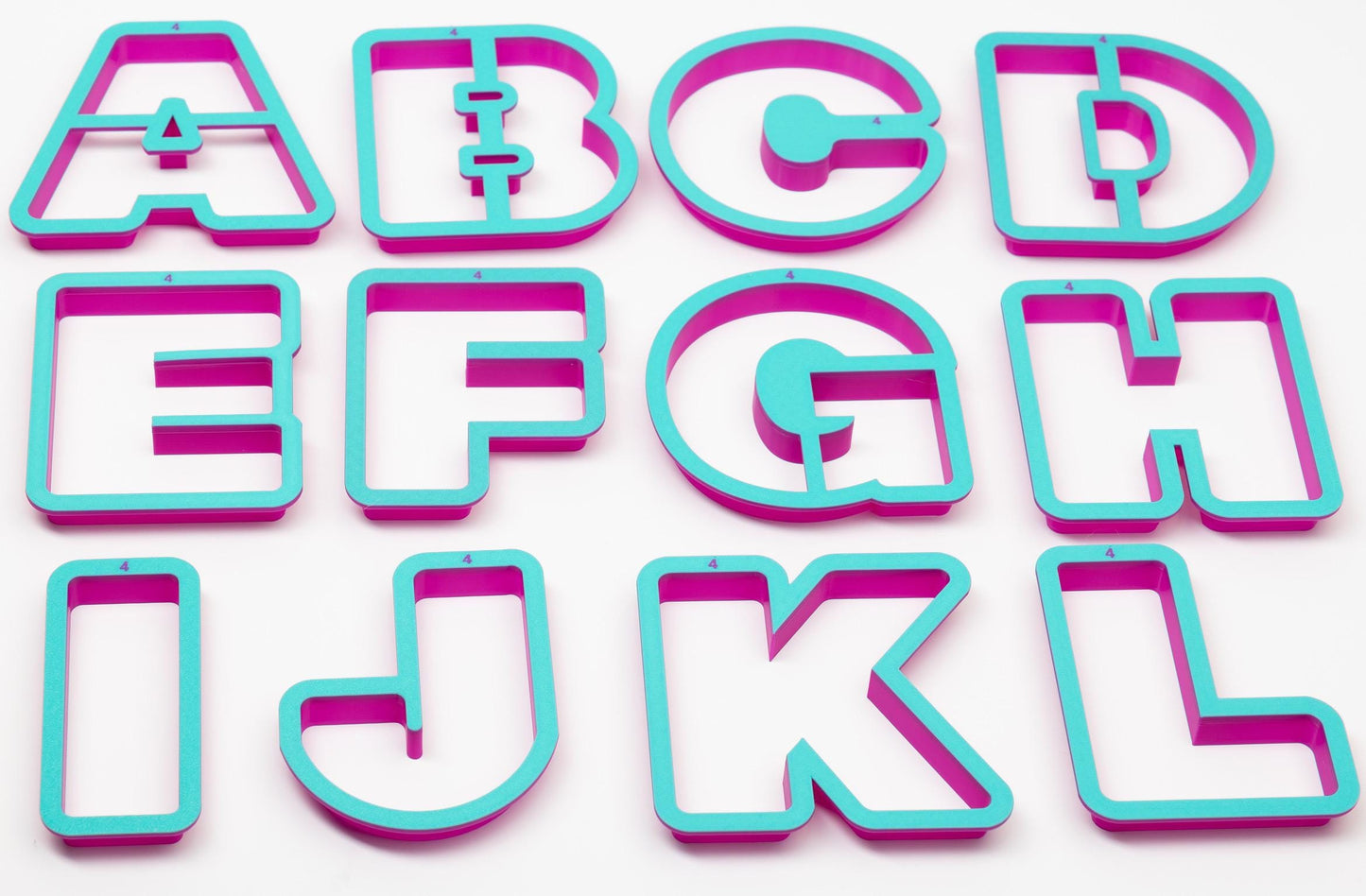 FULL SET of Alphabet Letters Cookie Cutters - 26 Total (Individual Letters available in separate listing)