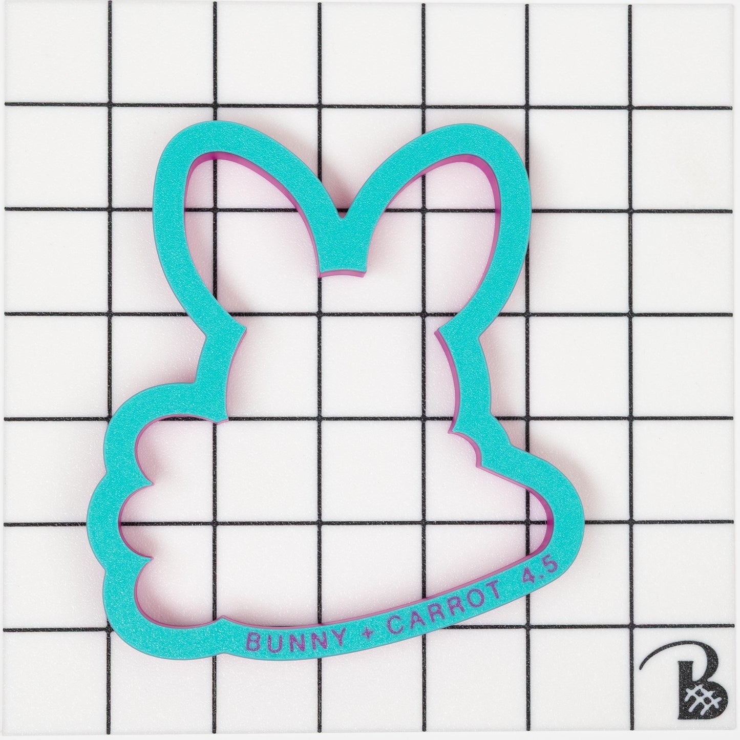 Easter Bunny with Carrot Plaque Cookie Cutter