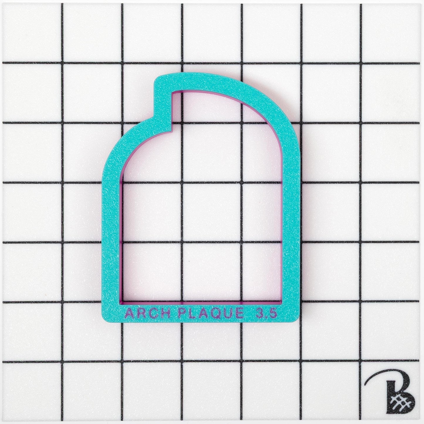 Double Arch with Cut Edges Plaque Cookie Cutter