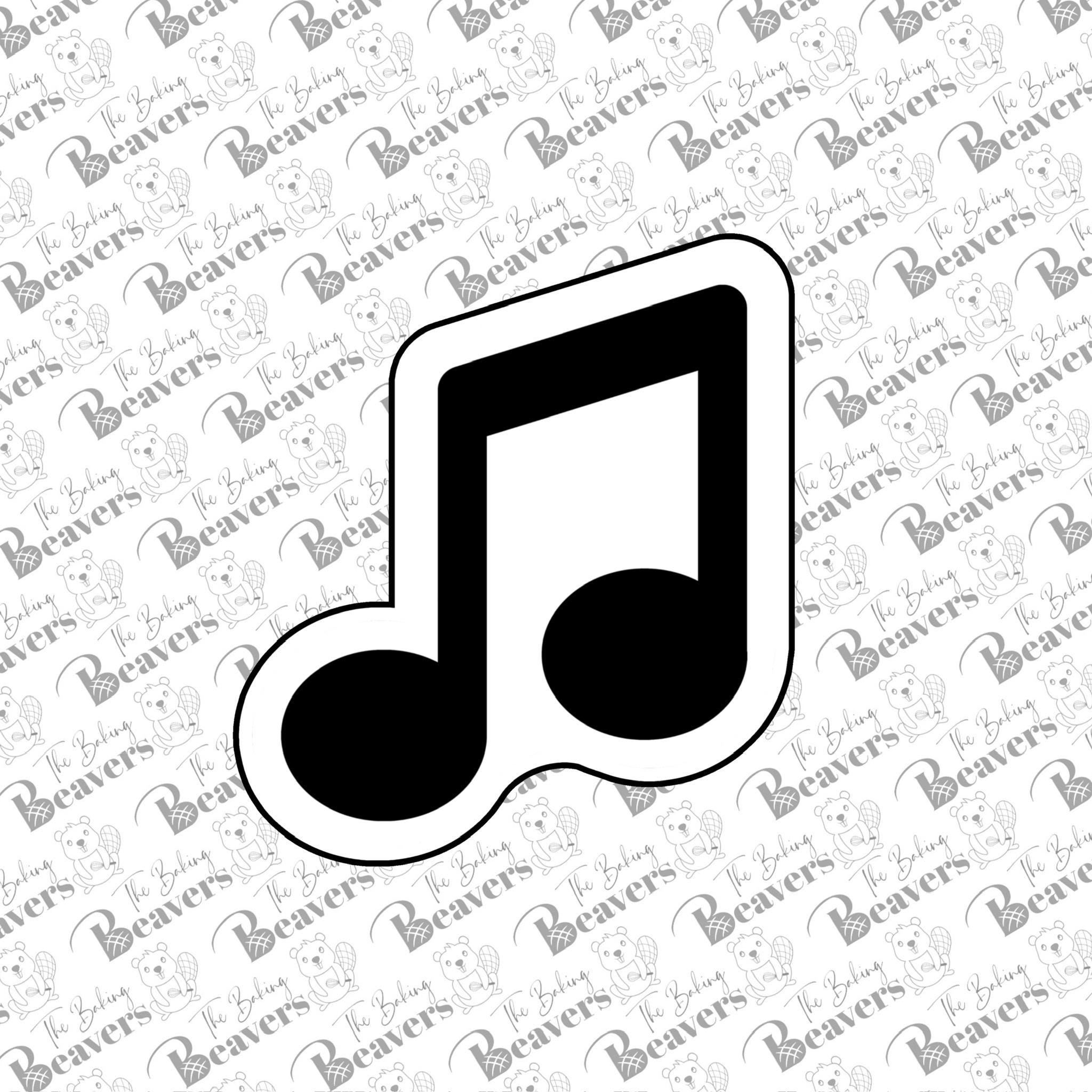 Note For Cutter Music Note (version 3) Cookie Cutter – The Baking Beavers
