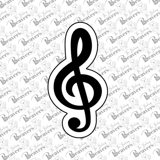 G Clef Cookie Cutter (recommend sizing up)