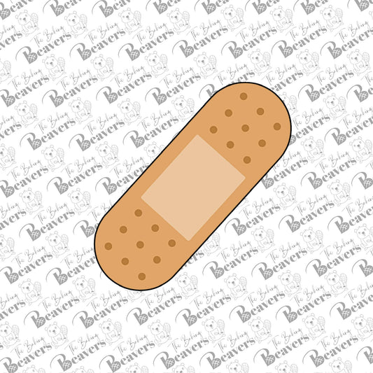 Bandaid Cookie Cutter (recommend sizing up)