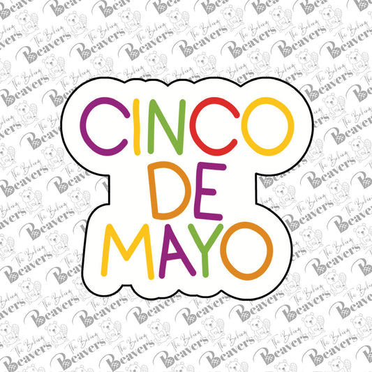 Cinco De Mayo Plaque Cookie Cutter (With or Without Stencil)