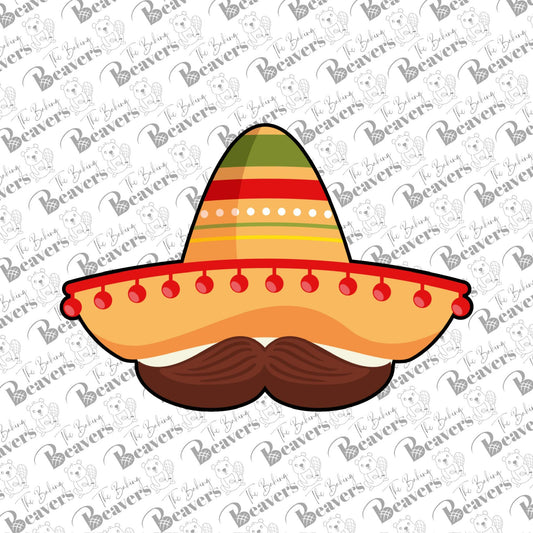 Sombrero with Mustache Cookie Cutter