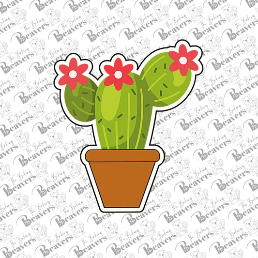 Flowering Cactus Cookie Cutter