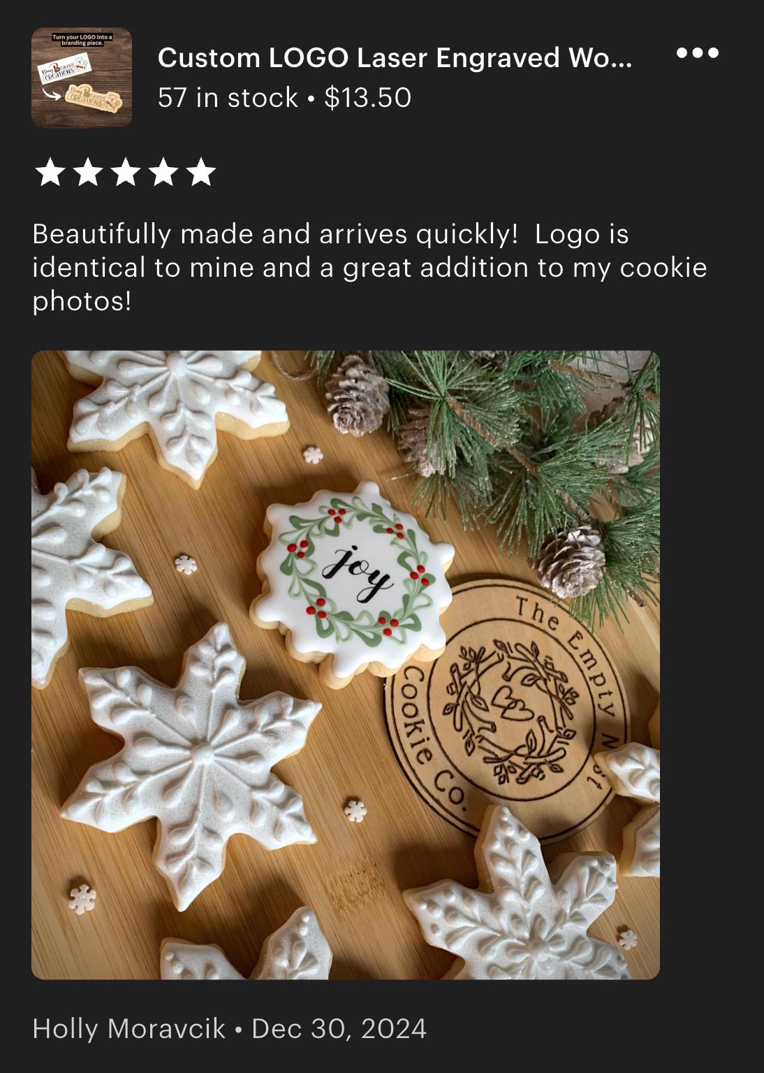 Custom LOGO Laser Engraved Wooden Plaque