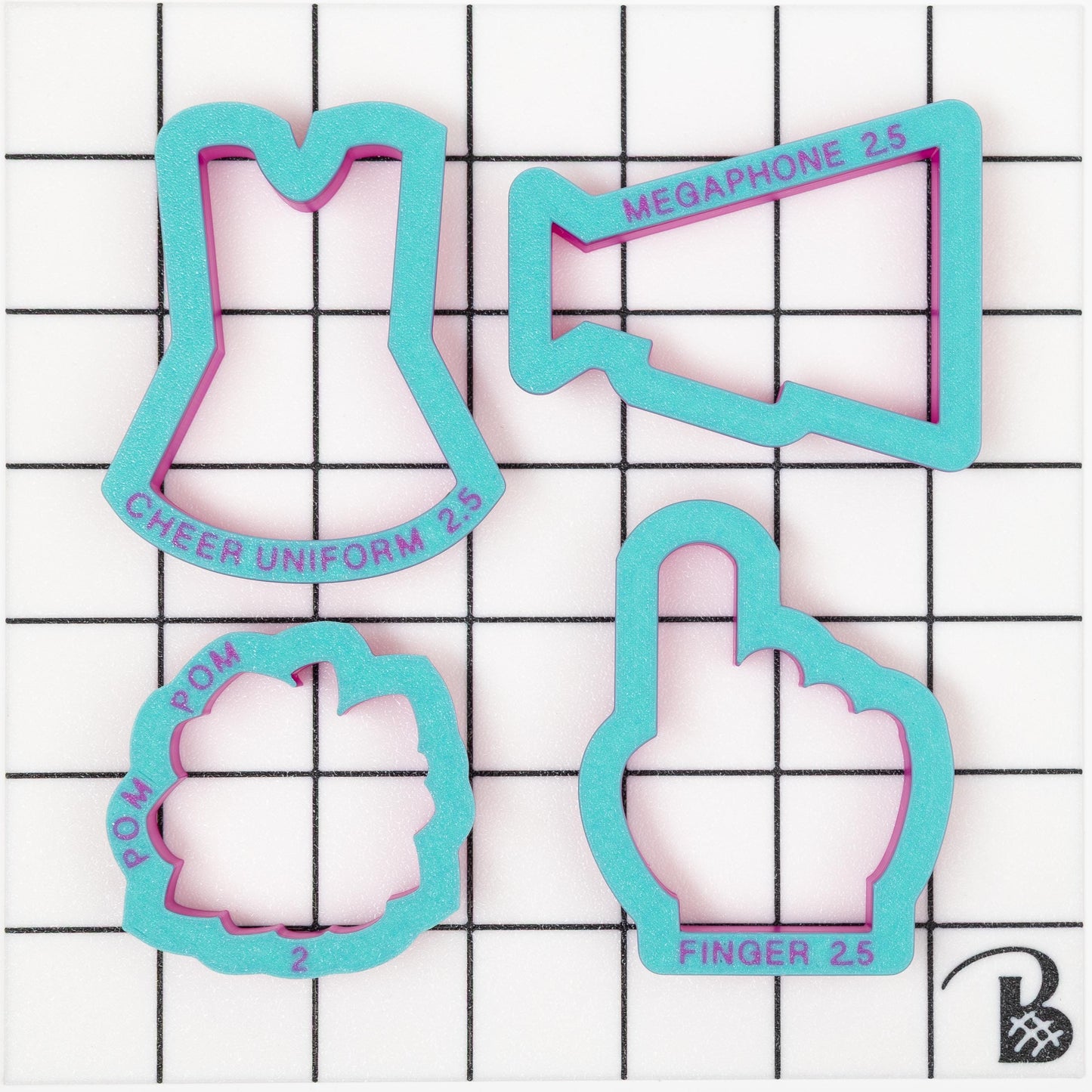 Cheer Pom Pom Cookie Cutter (may want to size down)