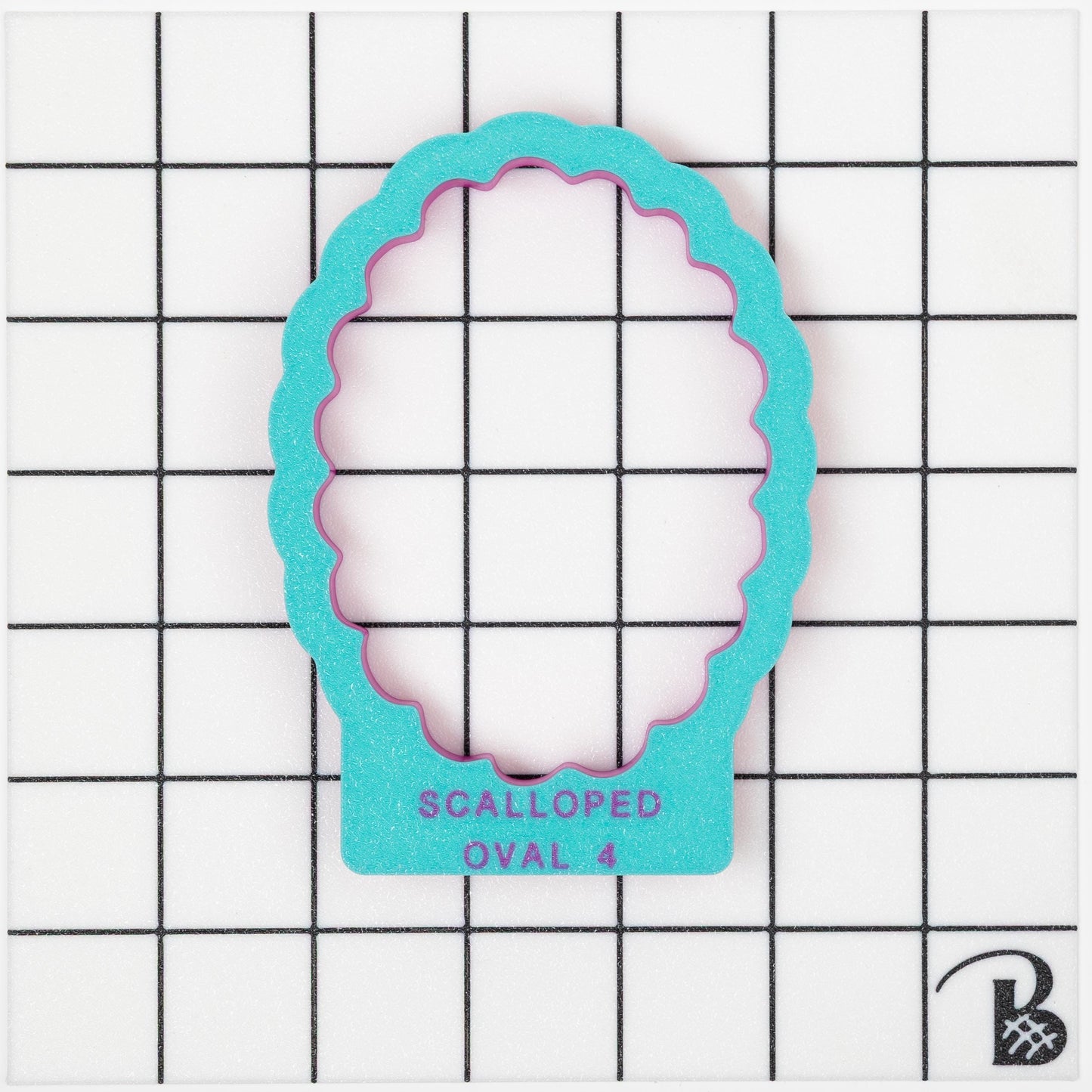 Scalloped Edge OVAL Plaque Cookie Cutter