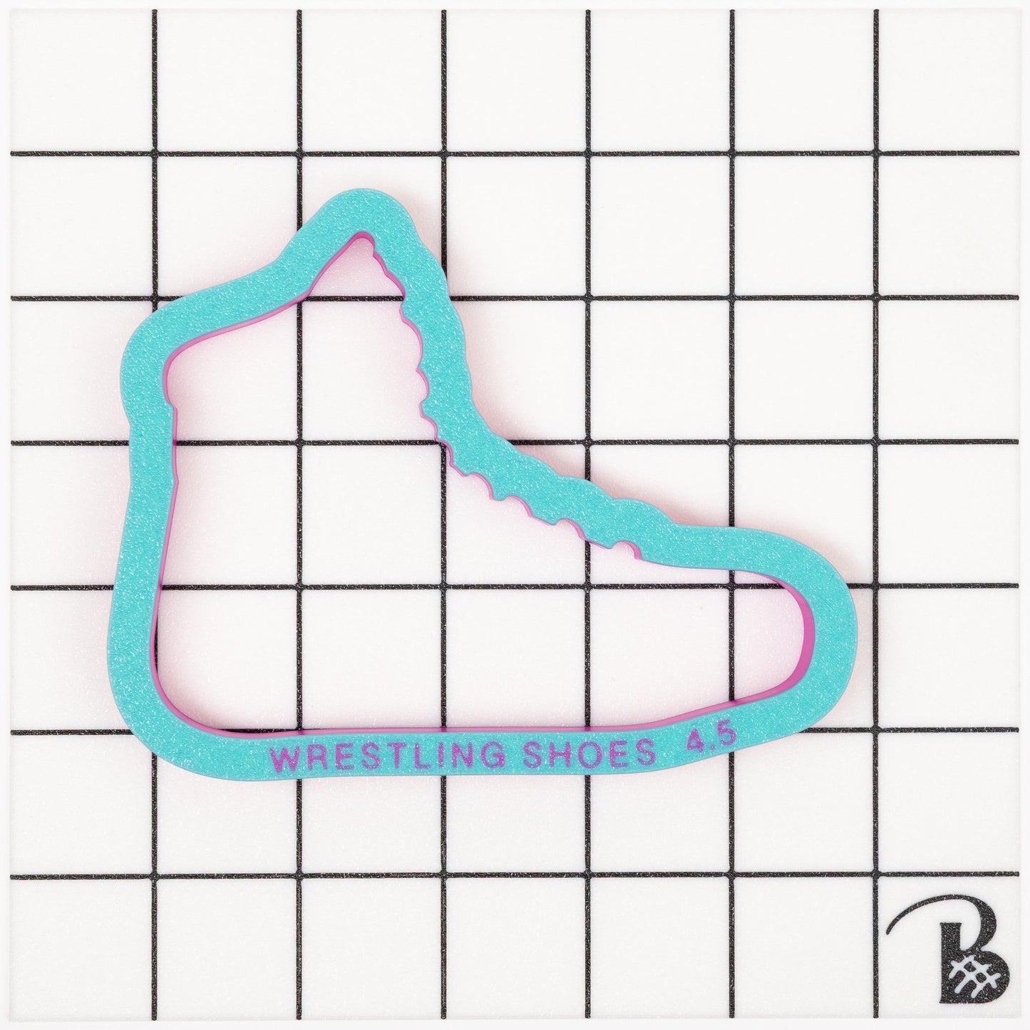 Wrestling Shoe Cookie Cutter (recommend sizing up)