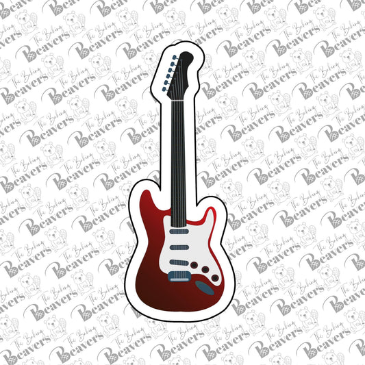 Electric Guitar Cookie Cutter (recommend sizing up)