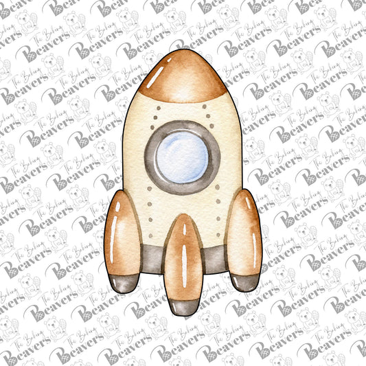 SpaceShip with Boosters Cookie Cutter