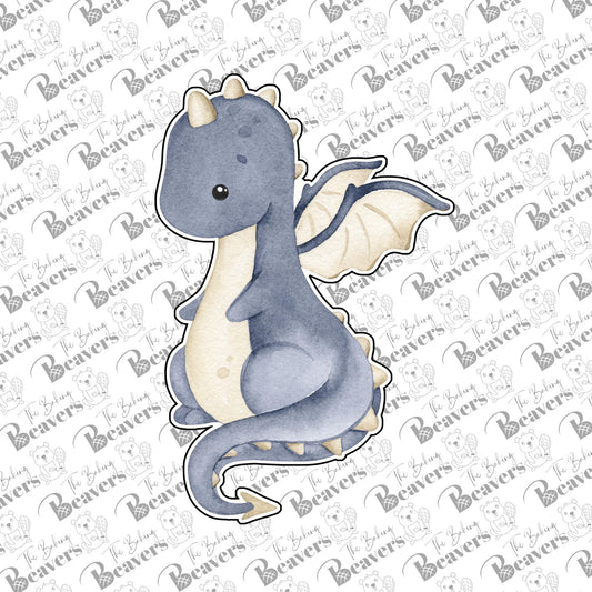 Dragon (sitting) Cookie Cutter (recommend sizing up)