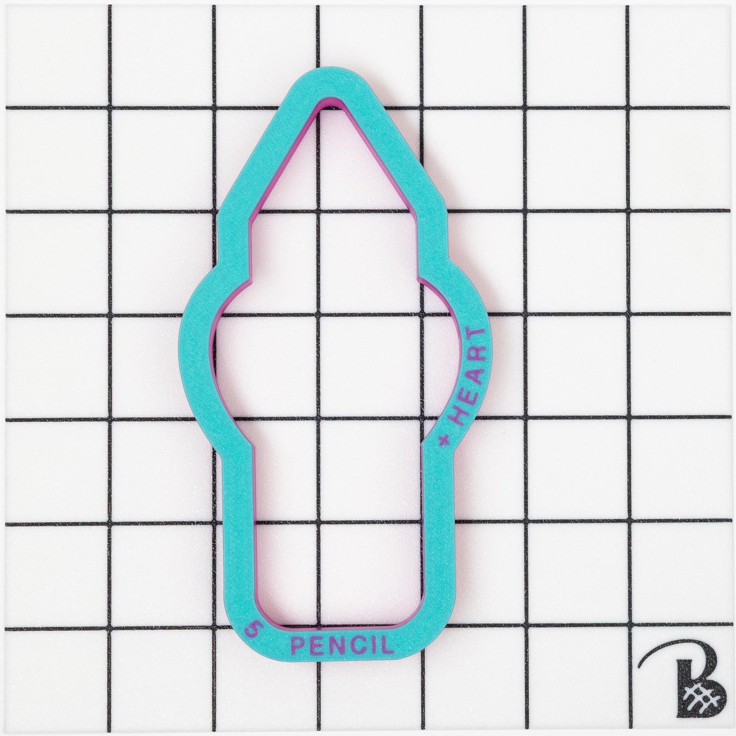 Pencil with Heart Cookie Cutter (recommend sizing up)