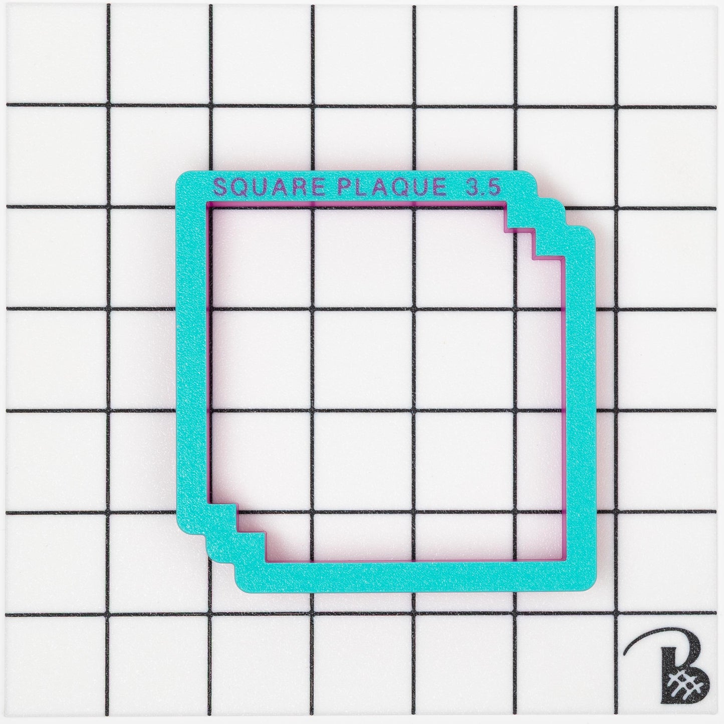 Square 2 Cut Corner Plaque Cookie Cutter