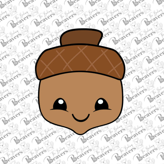 Cute Acorn (version 2) Cookie Cutter