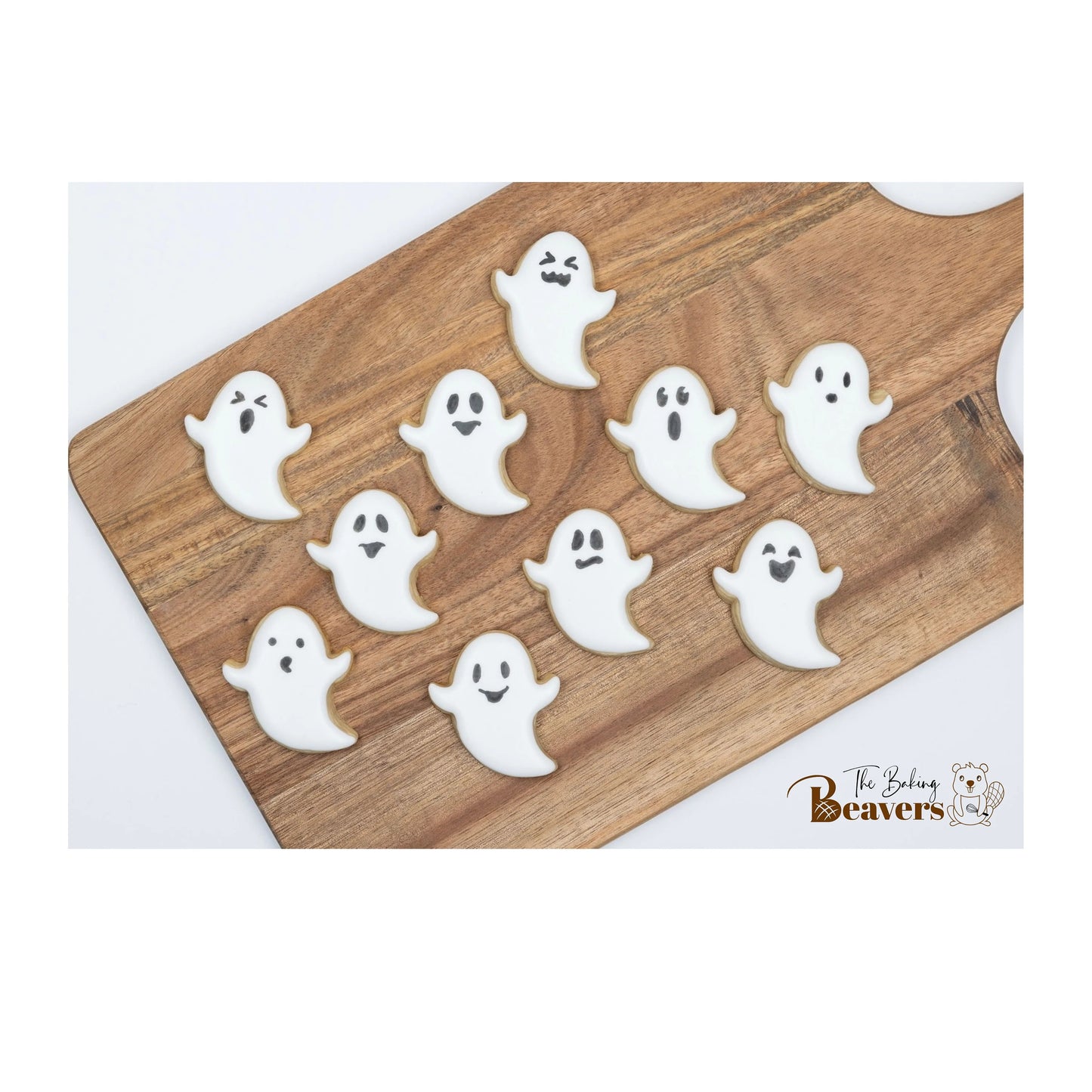 Halloween - Set of 4 Cookie Cutters - Boo!,  Ghost,  tombstone, and pumpkin