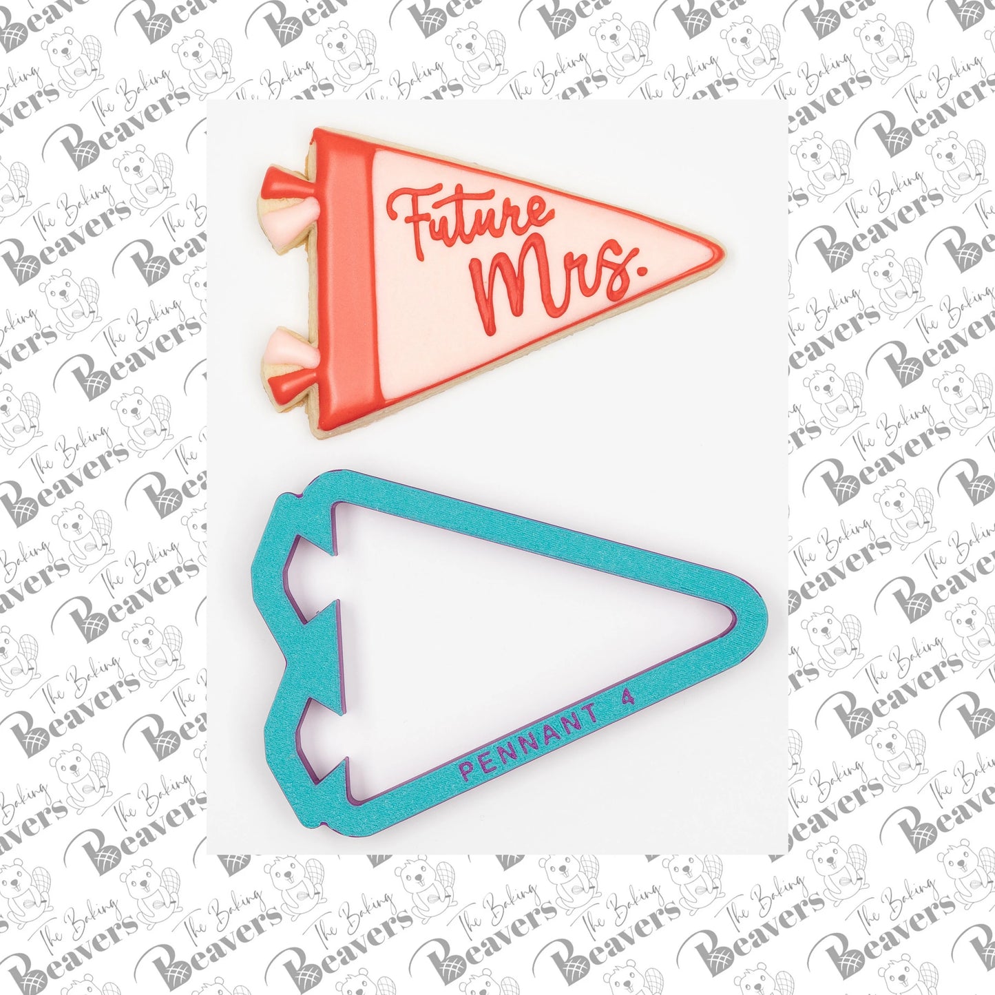 Sports Pennant Cookie Cutter (recommend sizing up)