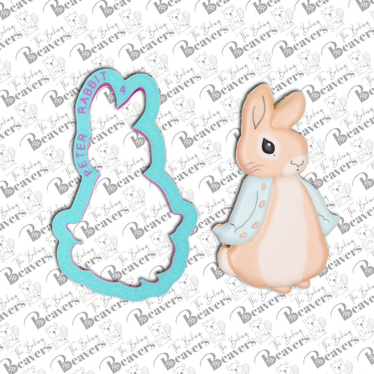 Peter Rabbit Cookie Cutter | Bunny Cookie Cutter (recommend sizing up)