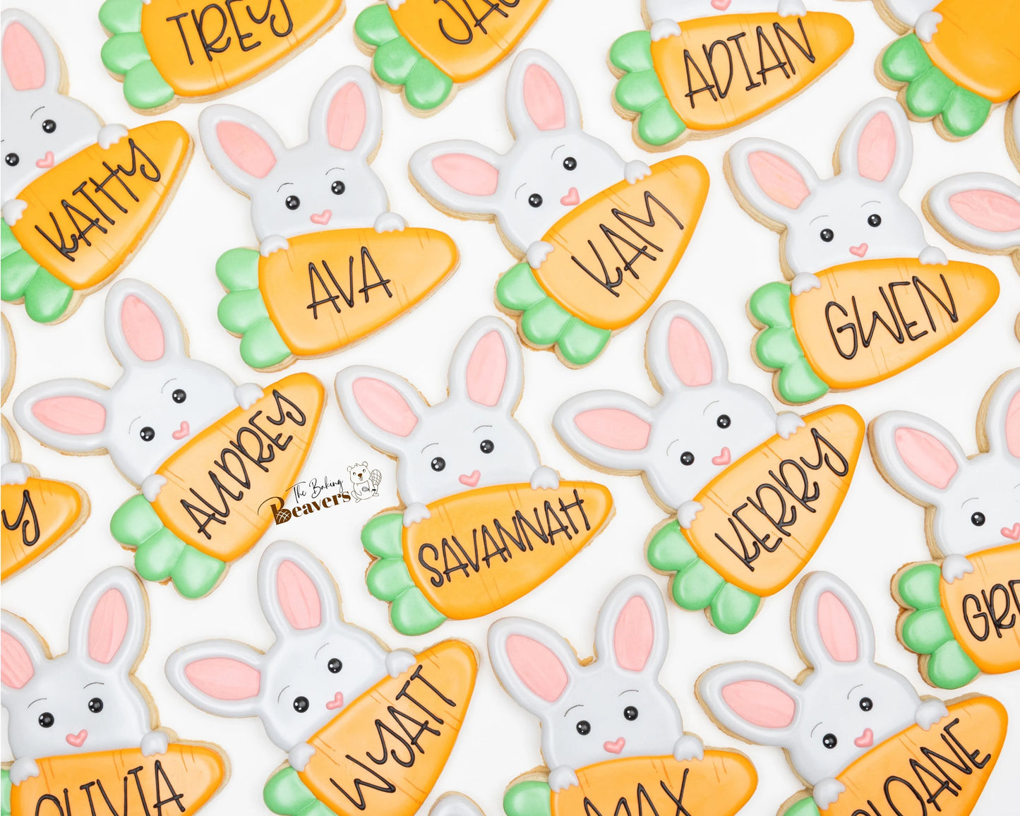 Easter Bunny with Carrot Plaque Cookie Cutter