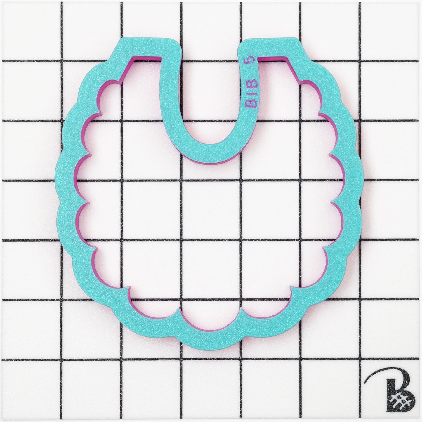 Ruffled Baby Bib Cookie Cutter