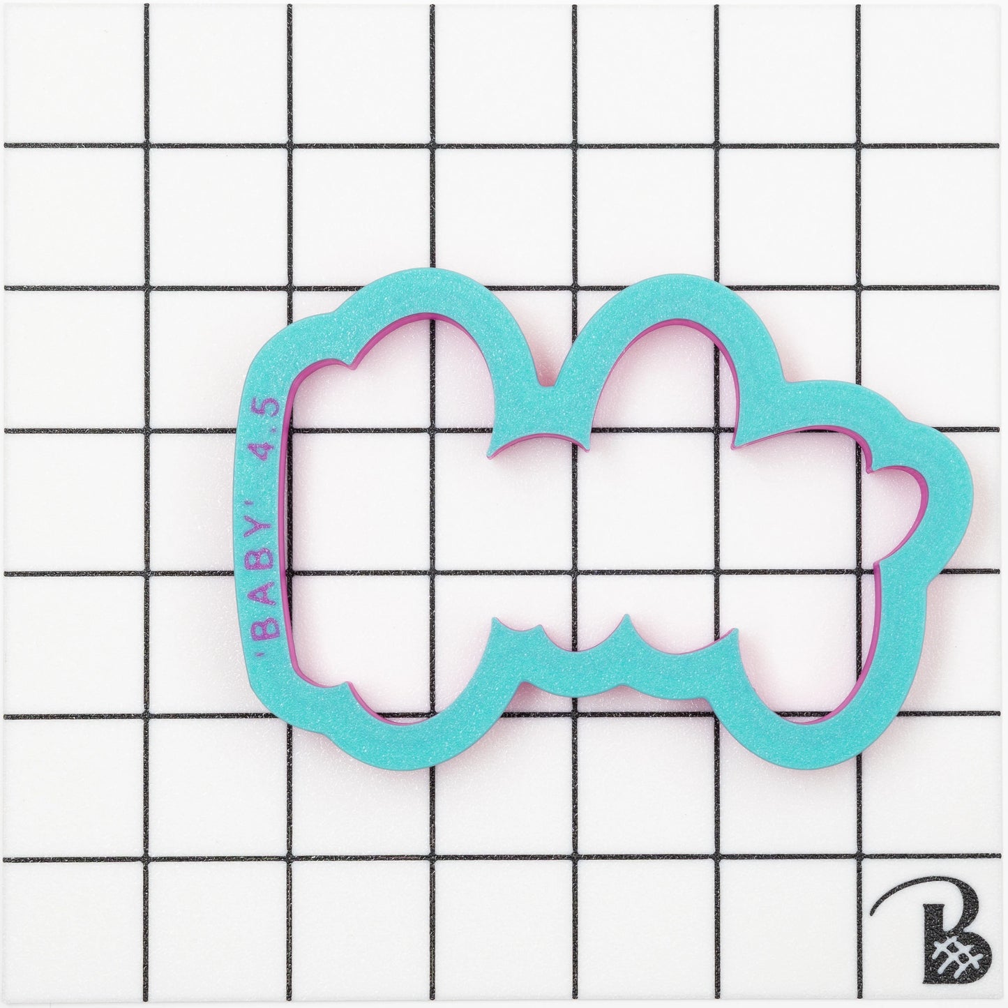 Baby Text Cookie Cutter (Optional Stencil)