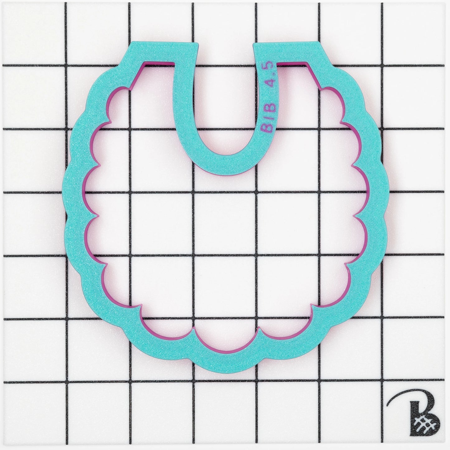Ruffled Baby Bib Cookie Cutter