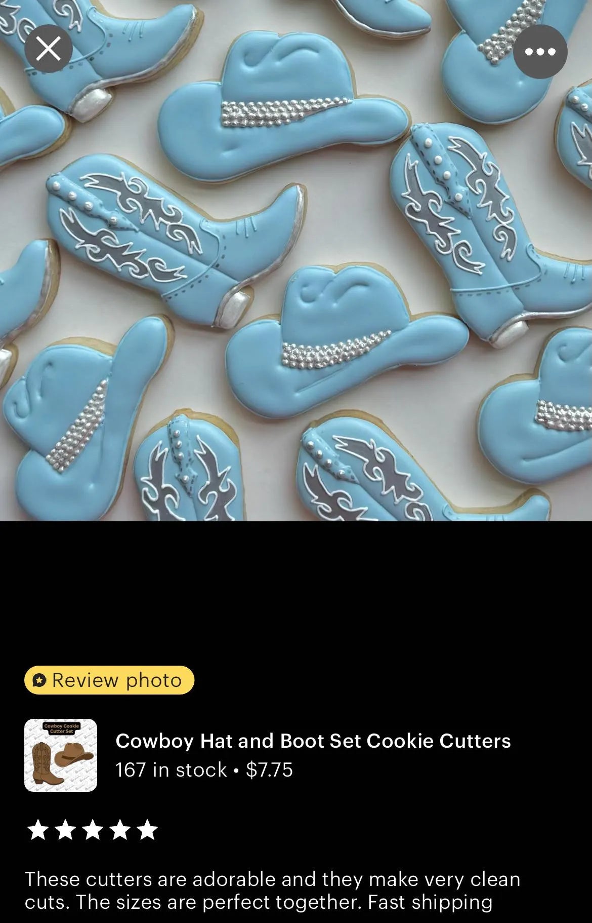Cowboy Hat and Boot Set Cookie Cutters