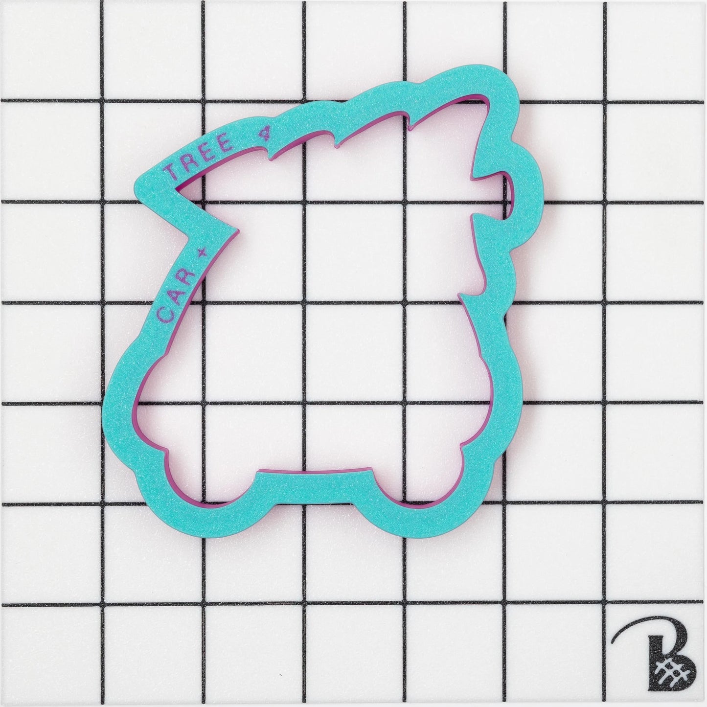 Christmas Tree on Play Car Cookie Cutter