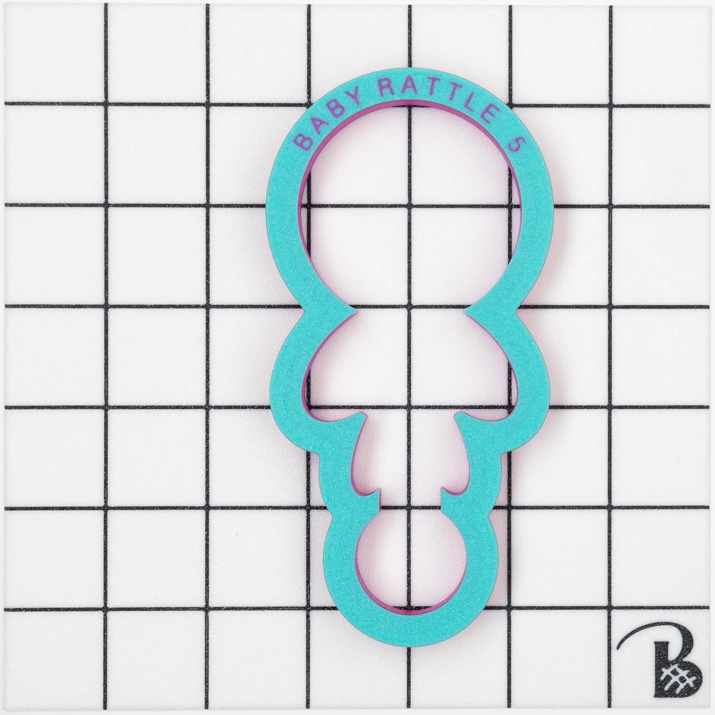 Baby Rattle with Bow Cookie Cutter