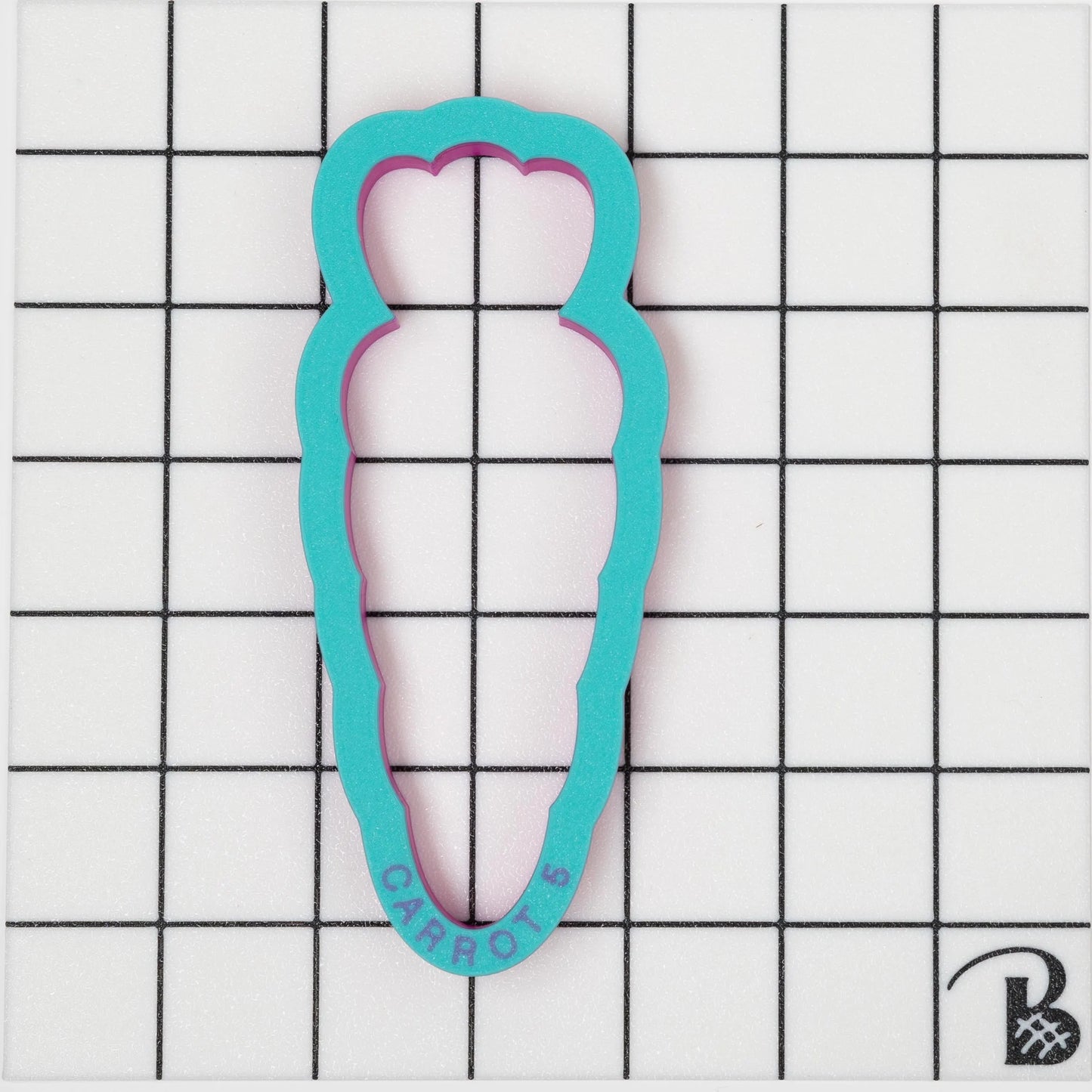 Carrot (Simple Leaves) Cookie Cutter