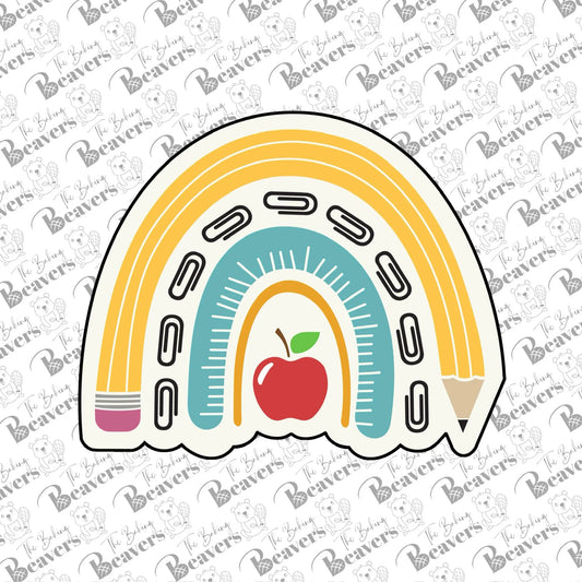 School Rainbow / Pencil Rainbow Cookie Cutter