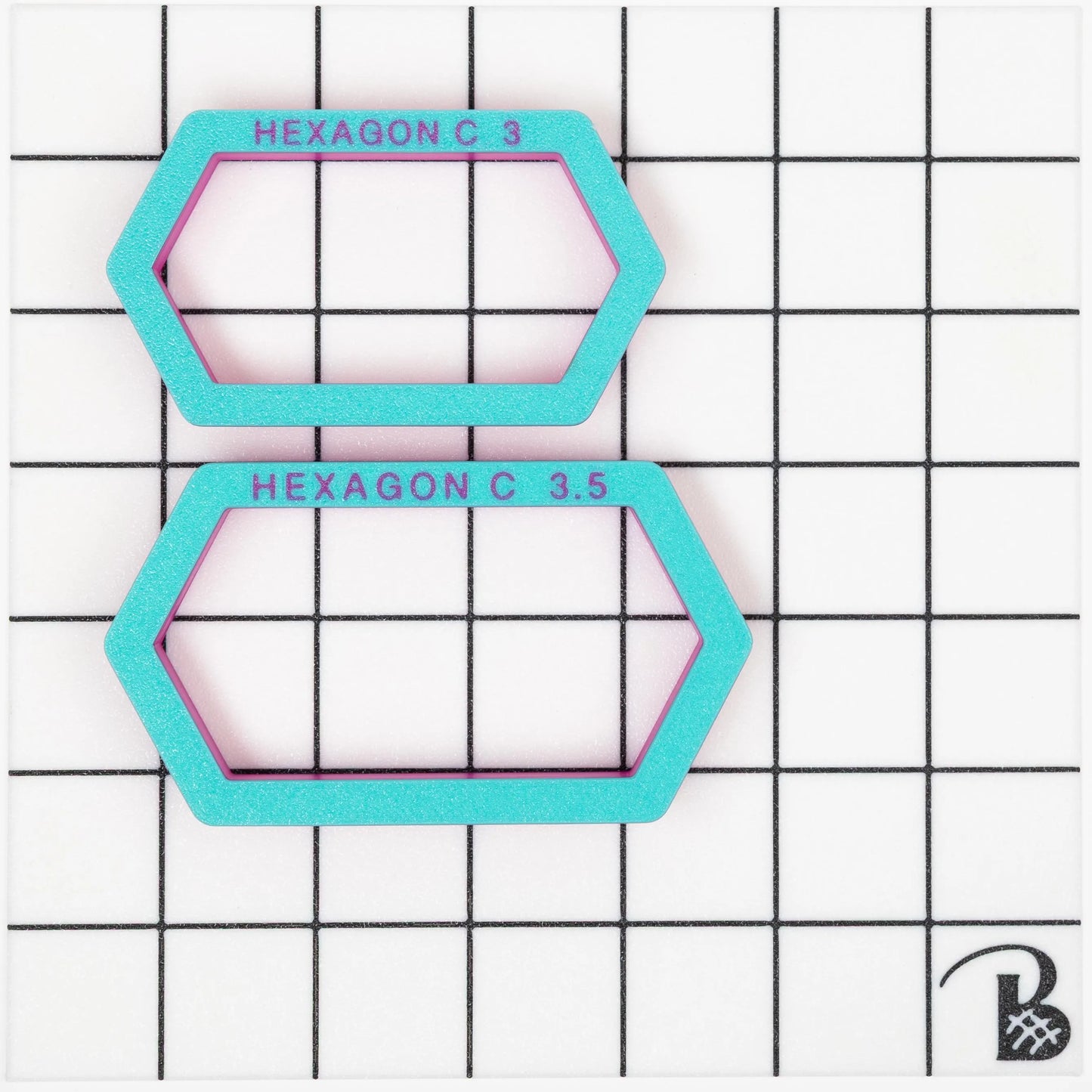 Elongated Hexagon (version C) Cookie Cutter (recommend sizing up)