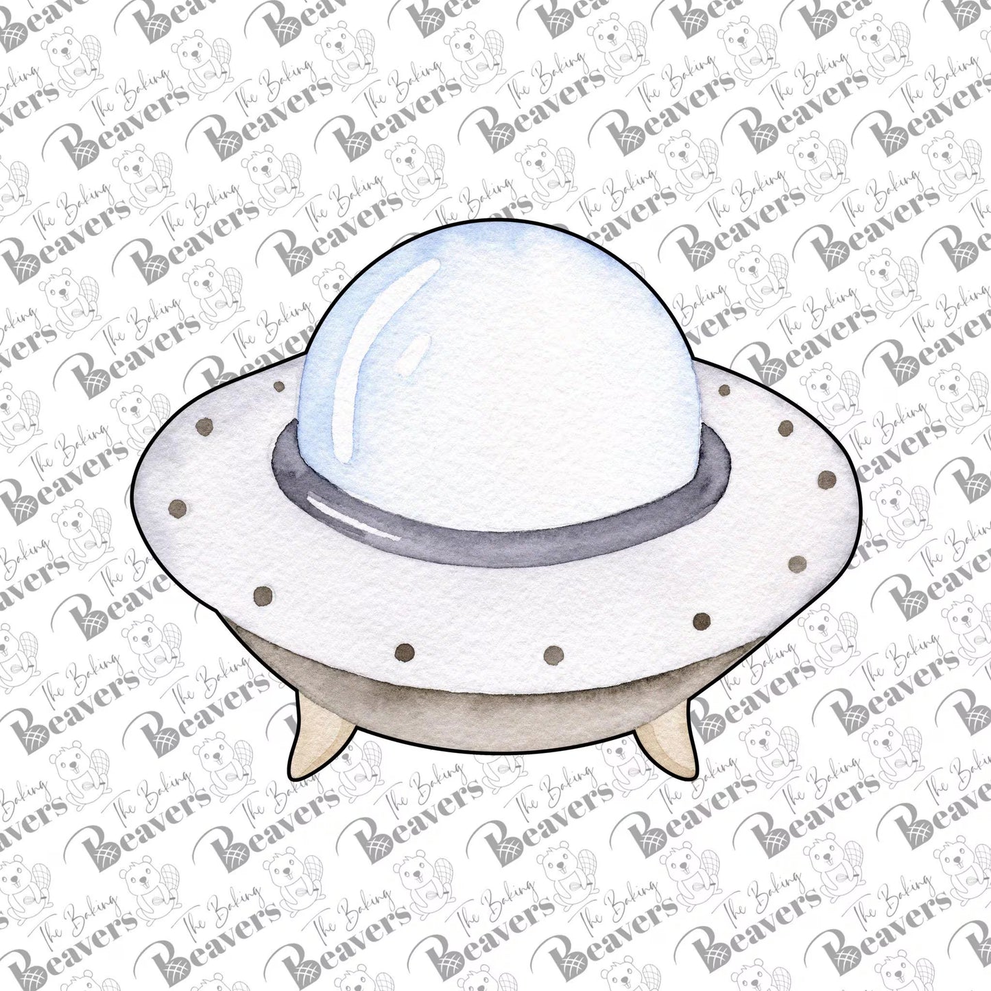 UFO with Landing Feet Cookie Cutter