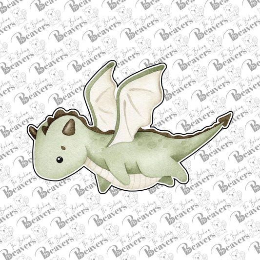 Dragon (flying) Cookie Cutter (recommend sizing up)