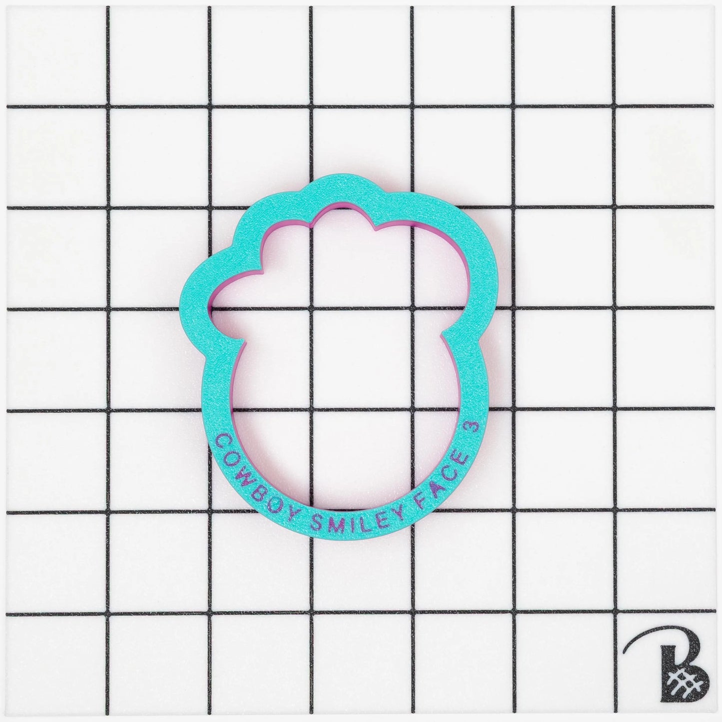 Cowboy/Cowgirl Happy Face Cookie Cutter