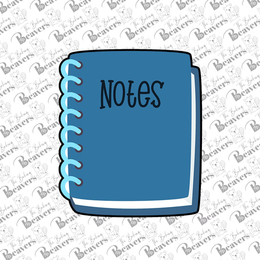 Spiral Notebook Cookie Cutter