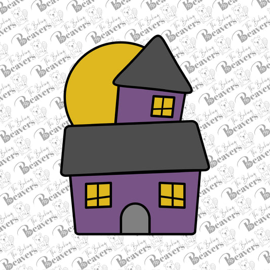 Haunted House with Moon Cookie Cutter